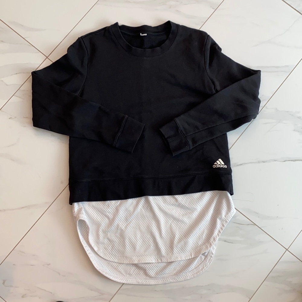 ♥️Adidas small sweatshirt with long mesh ♥️